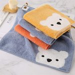 3 Pcs Premium Cotton Washcloths,Soft & Fluffy,Super Absorbent & No Lint Handkerchief for Children and Baby-11.8"x11.8" - Image 2